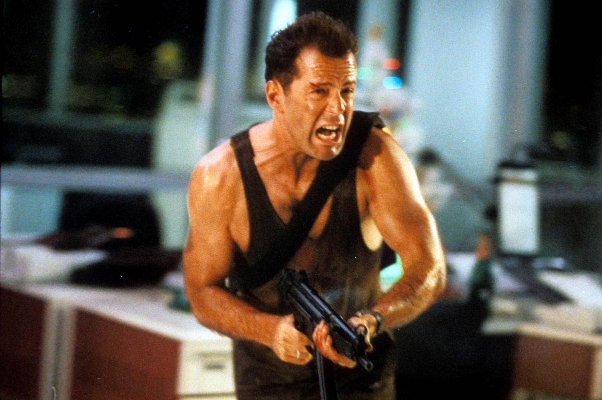 Bruce Willis in 'Die Hard,' a thriller streaming now on Hulu