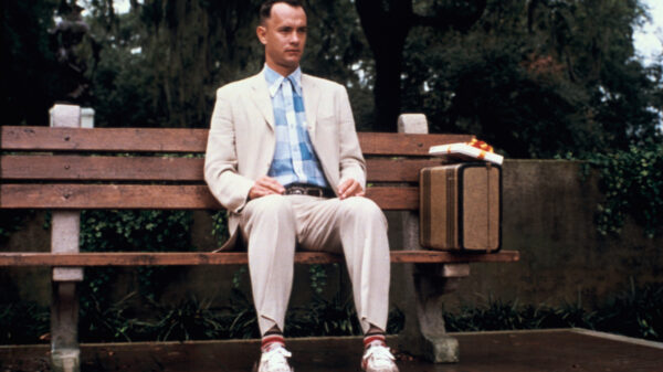 Tom Hanks in 'Forrest Gump,' streaming on Paramount+ starting September 2023