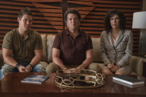 Adam Devine, Danny McBride, and Edi Patterson in 'The Righteous Gemstones'