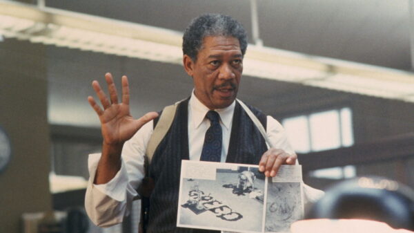 Morgan Freeman in 'Se7en,' streaming now on Hulu