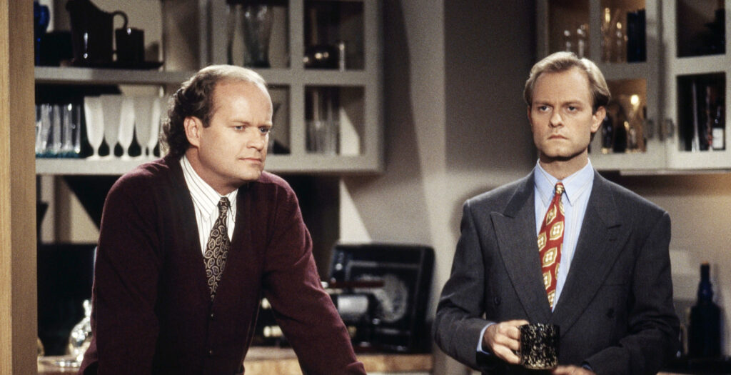 Kelsey Grammer and David Hyde Pierce in 'Frasier'