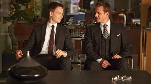 Patrick J. Adams and Gabriel Macht in 'Suits'