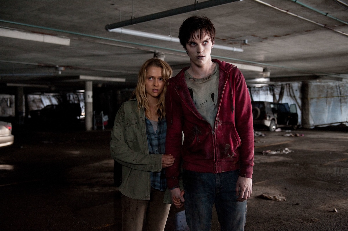 Teresa Palmer and Nicholas Hoult in romantic horror film 'Warm Bodies'