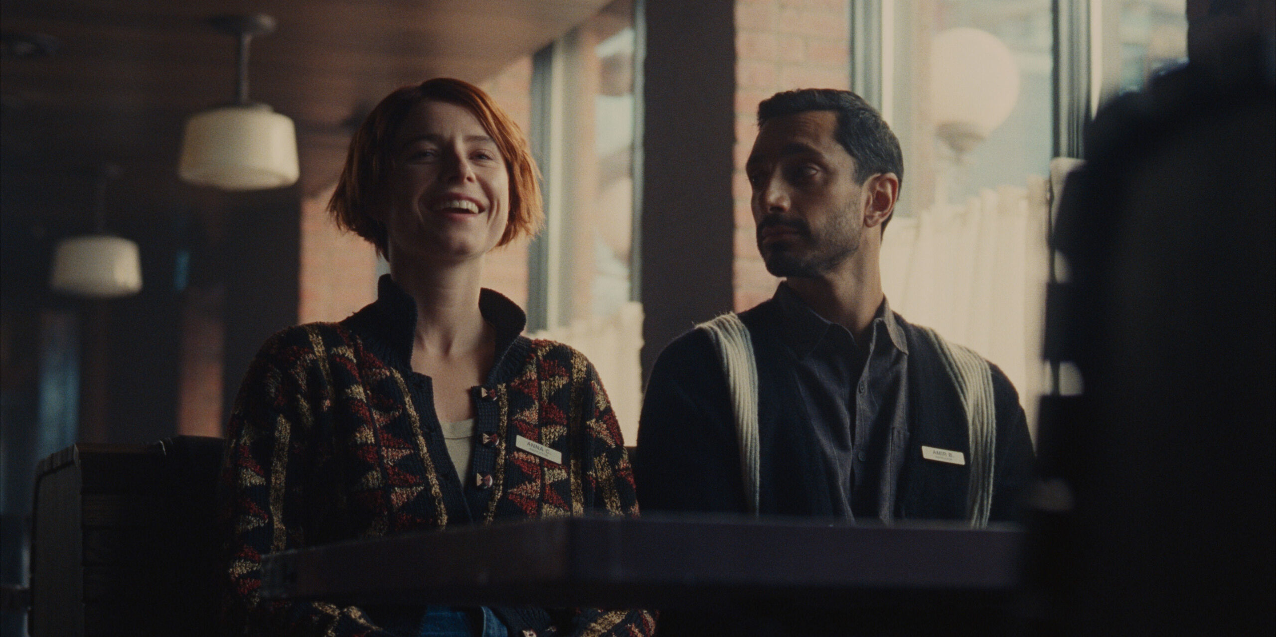 Jessie Buckley and Riz Ahmed in 'Fingernails'