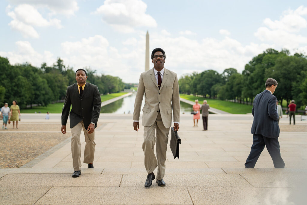 Aml Ameen and Colman Domingo in 'Rustin'