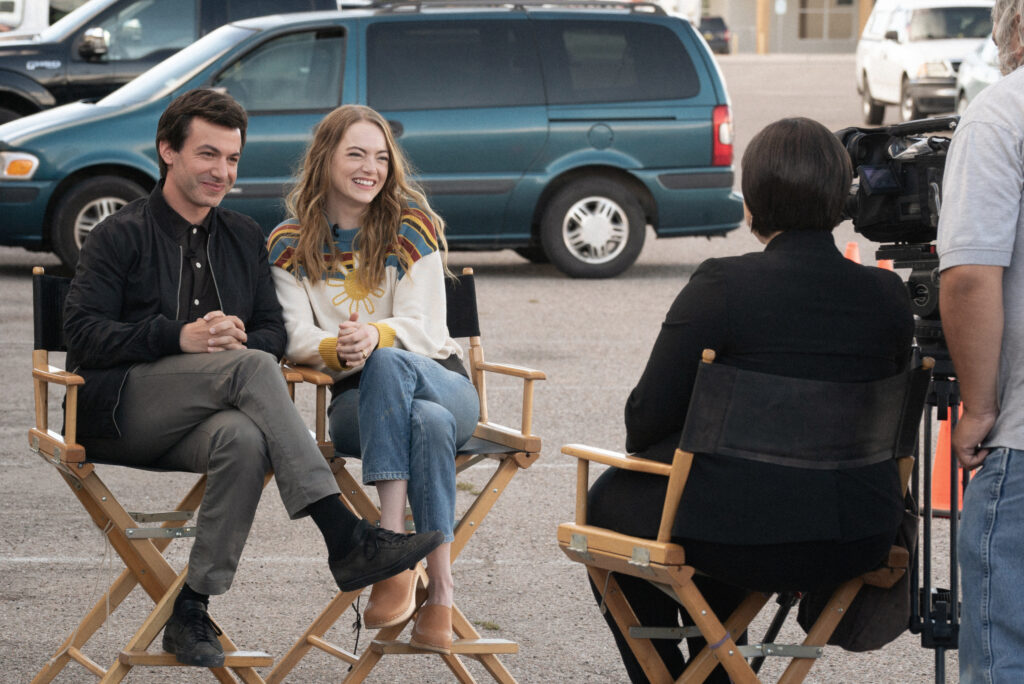 Nathan Fielder and Emma Stone in 'The Curse'