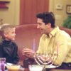 Cole Sprouse and David Schwimmer in the Hanukkah episode of 'Friends'