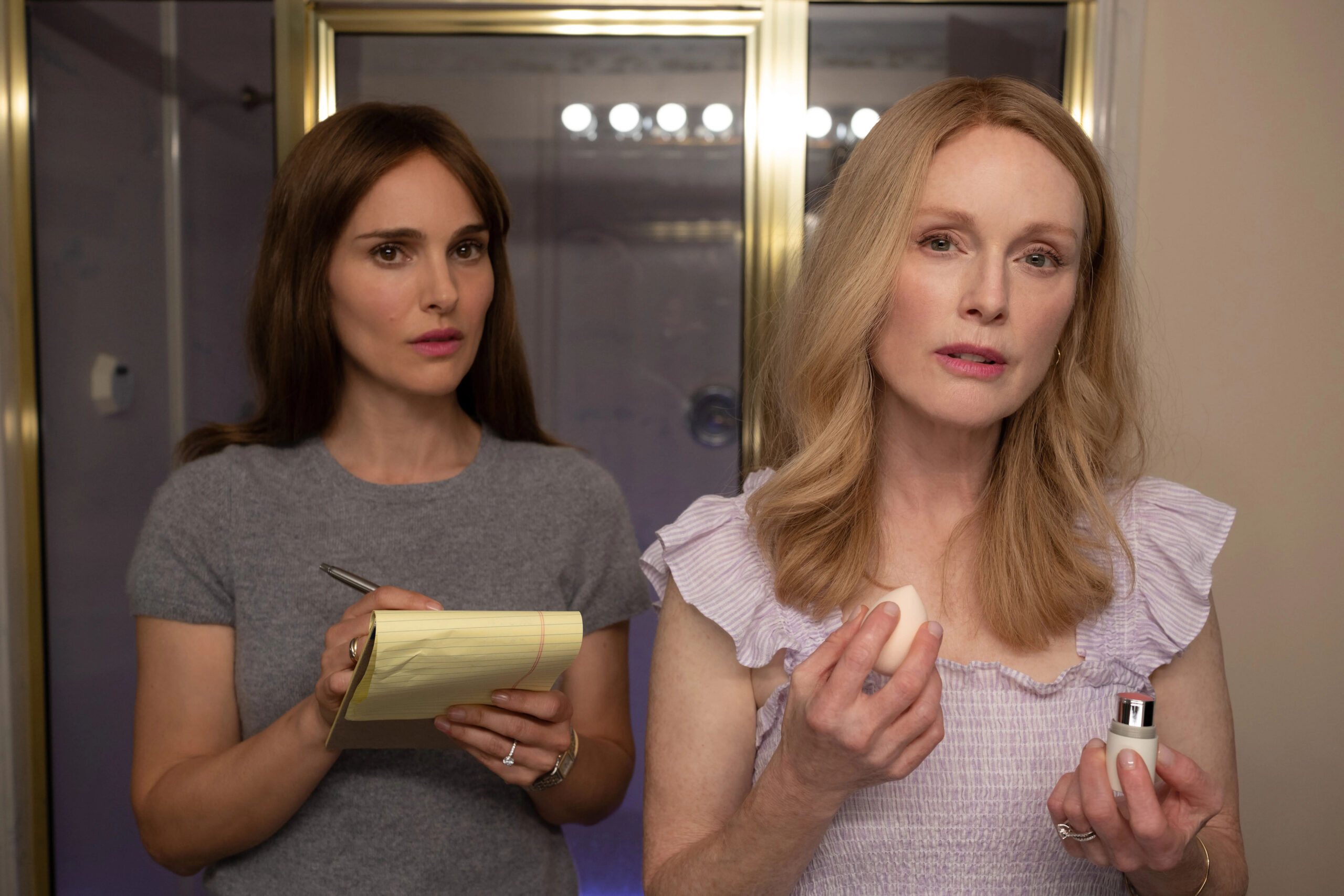 Natalie Portman and Julianne Moore in 'May December'