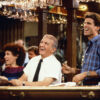 Rhea Perlman, Nicholas Colasanto, and Ted Danson in the old comedy series 'Hulu'